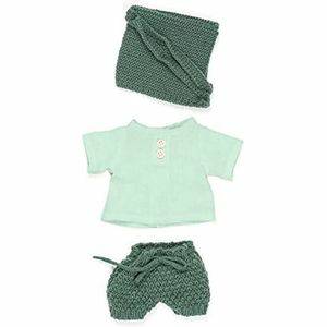 Miniland Dolls 31649 Chico Forest 31649 babypop, 32 cm, groen en wit Babypoppen Miniland