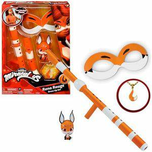 Bandai Miraculous Verkleedset Rena Rouge Verkleding en accessoires voor superhelden Verkleedkledij voor kinderen P50602 Poppenkleertjes Bandai